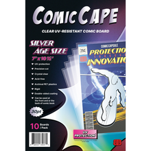 Load image into Gallery viewer, Silver Age Comic Cape - Clear UV-Resistant Comic Boards (Pack of 10 pcs)