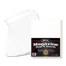 Load image into Gallery viewer, BCW Magazine Poly Bags and Magazine Backer Boards (Pack of 10s)