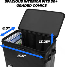 Load image into Gallery viewer, Fire Resistant Padded Graded Comic Box with Lock