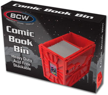 Load image into Gallery viewer, BCW Short Comic Book Bin RED!