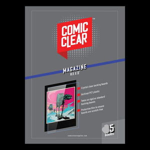 Comic Clear Magazine Clear Backing Boards - pack of 5s