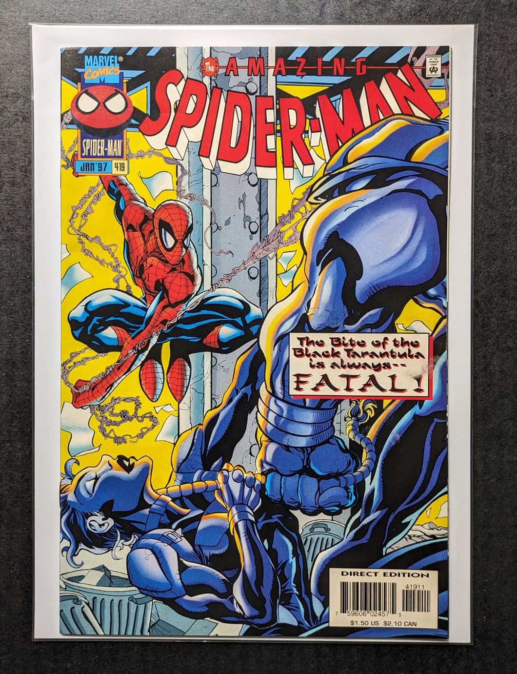 Amazing Spider-Man 419 (1997) 1st cameo Black Tarantula