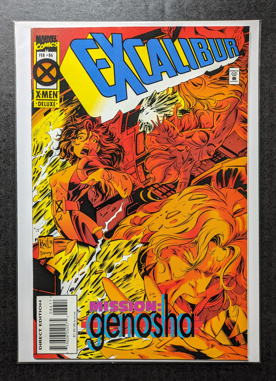 Excalibur 86 (1995) 1st app Pete Wisdom