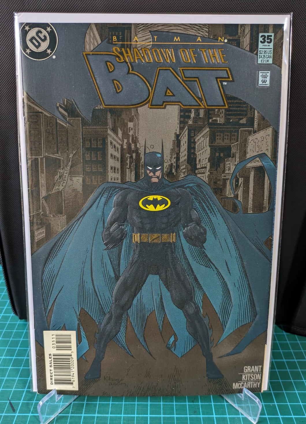 Batman: Shadow of the Bat 35 (1995) Embossed cover