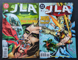 JLA 6-7 (1998) 1st app Zauriel and Asmodel