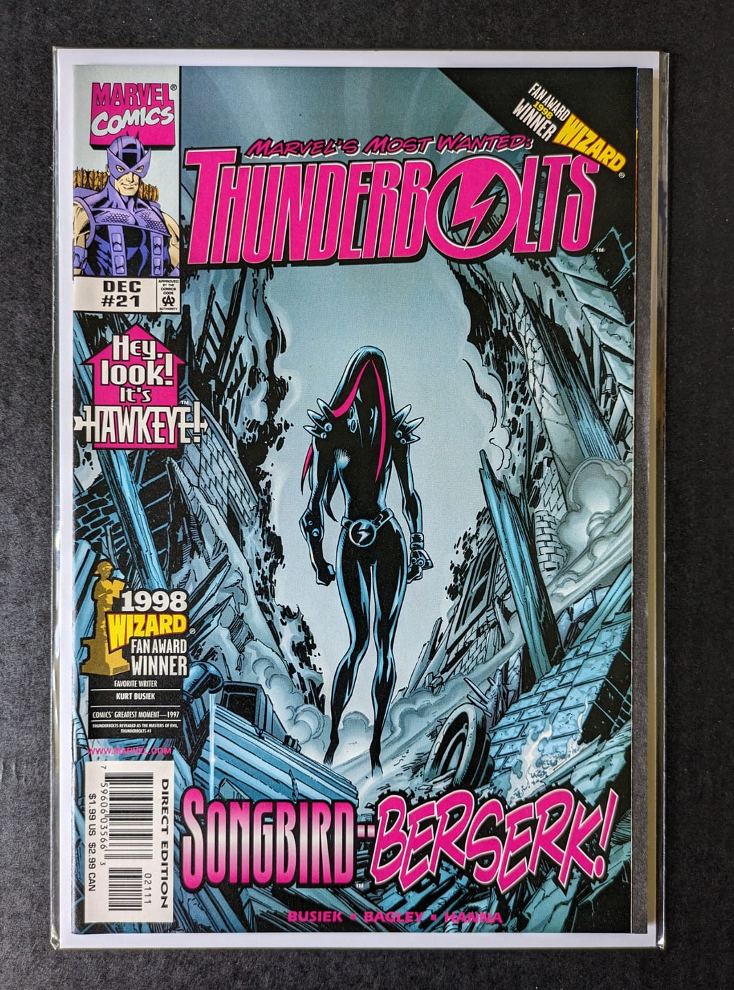 Thunderbolts 21 (1998) Hawkeye