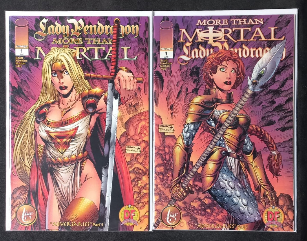 Lady Pendragon / More Than Mortal DF Variants w. COA (1999)