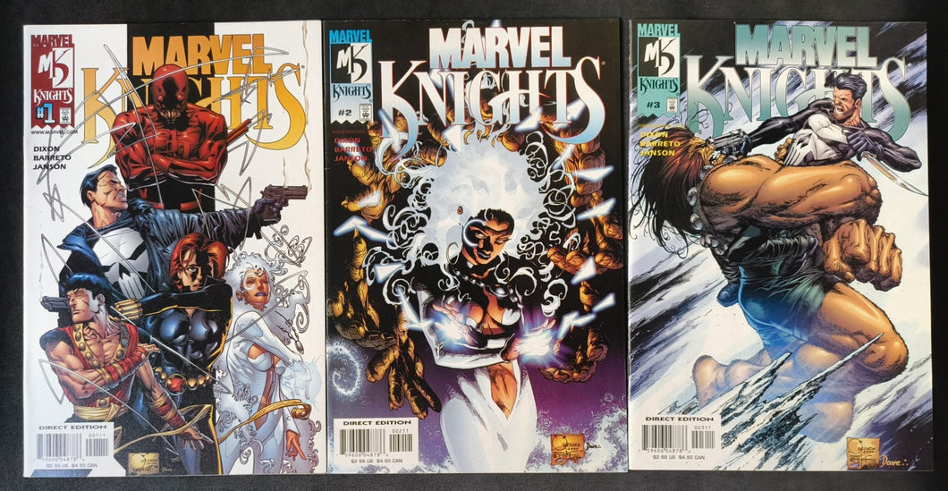 Marvel Knights 1-3 (2000) Daredevil / Punisher / Cloak & Dagger