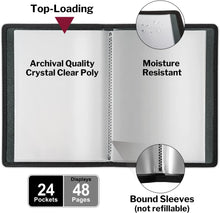 Load image into Gallery viewer, Art Portfolio 11in x 17in - 24 pockets (Dark Silver)
