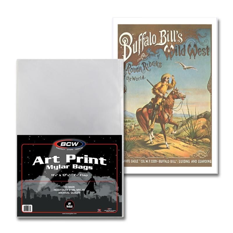 BCW 11x17 Art Print Mylar (5s)