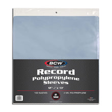 Load image into Gallery viewer, BCW 33RPM 2mm Outer Sleeves + Round (with hole) Inner Sleeves (Packs of 10s)
