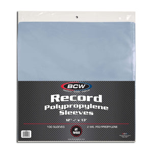 BCW 33RPM 2mm Outer Sleeves + Round (with hole) Inner Sleeves (Packs of 10s)