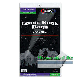 BCW Silver Age Comic Boards and Resealable Bags (100s)