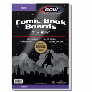 BCW Silver Age Comic Boards and Resealable Bags (100s)