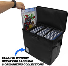 Load image into Gallery viewer, Fire Resistant Padded Graded Comic Box with Lock
