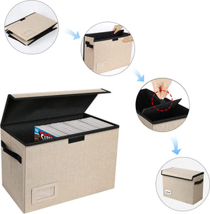 Foldable Heavy Duty Comic Short Box with Lid (Moldproof and Moistureproof)