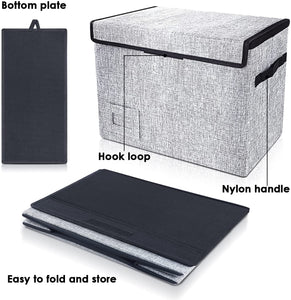 Foldable Heavy Duty Comic Short Box with Lid (Moldproof and Moistureproof)