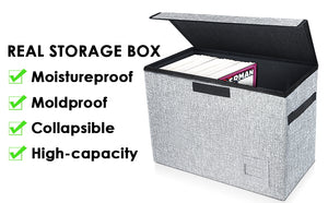 Foldable Heavy Duty Comic Short Box with Lid (Moldproof and Moistureproof)