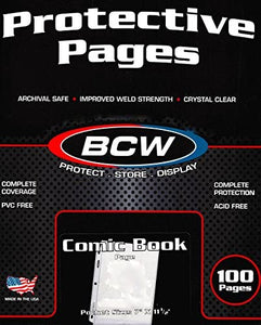 BCW Comic Folder + Acid Free Pages (20s)