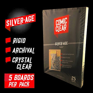 Comic Clear Silver Clear Backing Boards (5s) Never change again!