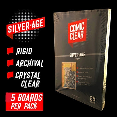 Comic Clear Silver Clear Backing Boards (5s) Never change again!