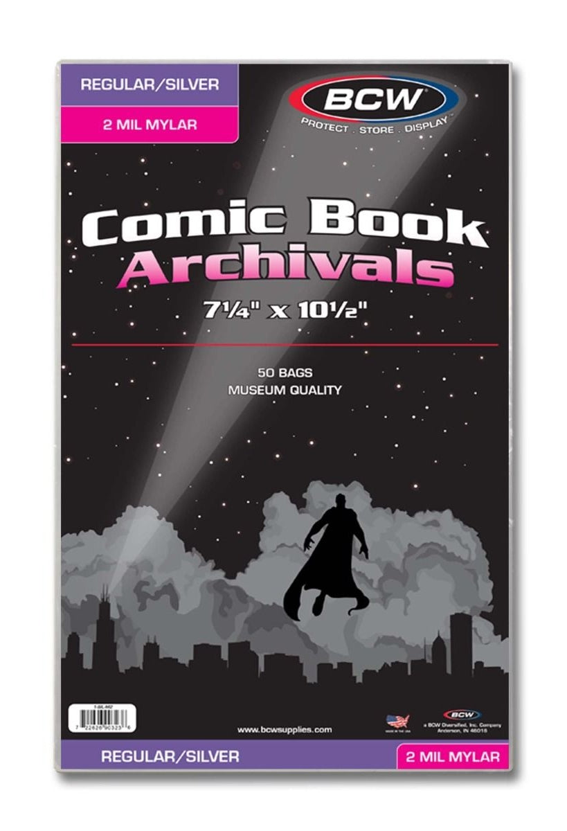 SOLD OUT! BCW Silver/Regular Comic Mylar Archivals 2mm (10s)