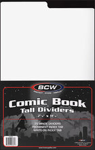 Load image into Gallery viewer, BCW Tall Comic Dividers- White (Pack of 3s)
